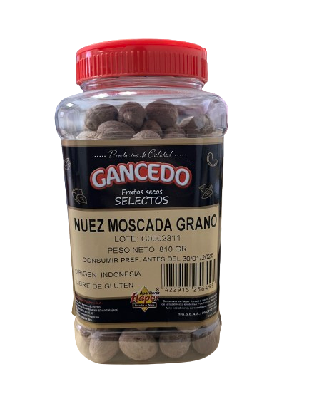 NUEZ MOSCADA GRANO 820GR.