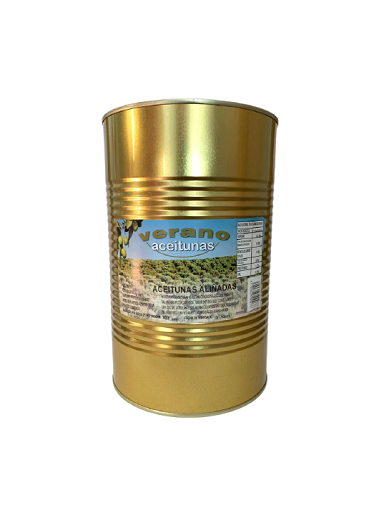 [PR/06184] ACEITUNA ALIÑADA 9,11 kg. NETO 5 KG. "ALIÑO DE MI PUEBLO" (LATA)