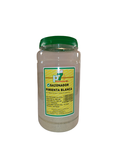 [504] PIMIENTA BLANCA MOLIDA  820 GR. SAZONADOR
